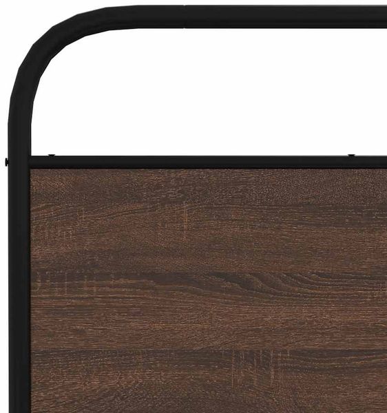 vidaXL Metallbett ohne Matratze Braun Eichen-Optik 180x200 cm 3318656 Bild 8