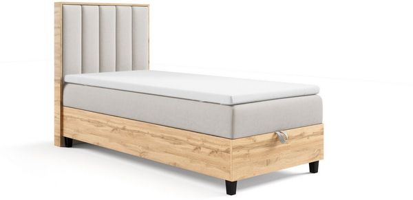 Best for Home Boxspringbett Einzelbett Trinity K-10 mit Bettkasten & Komfort Topper T30 (70x200 80x200 90x200 100x200 cm), Verschiedene Liefermöglichkeiten, TOP Preis-Leistungs-Verhältnis