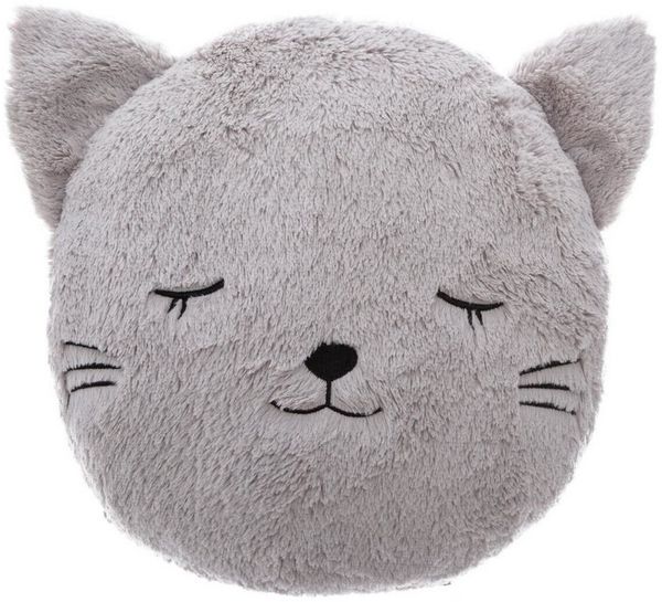Dekokissen Kuschelkissen Kinder Kissen Bär Katze Hase Tiger Reh Kinderzimmer Deko, Kissenhülle mit Füllung