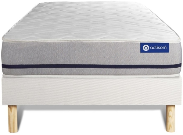 Actiflex soft matratze 80x200cm + Bettgestell mit lattenrost , Härtegrad 3 , Taschenfederkern , Höhe : 20 cm
