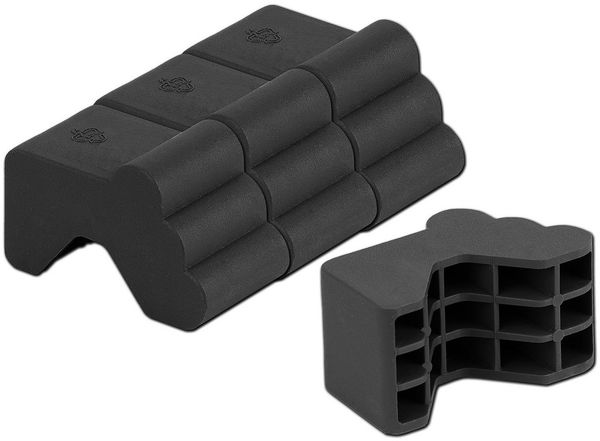 BigDean Blumentopfuntersetzer 20x Blumentopf Füßchen Anthrazit Pflanzkübel Untersetzer extra stabi, Zubehör für Pflanztöpfe, Set, 20-tlg, Robuste, Standhafte, Füßchen für Blumentöpfe, Kübel und mehr