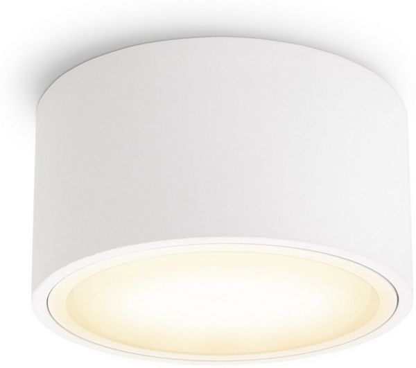 SSC-LUXon LED Aufbaustrahler Flacher LED Aufbaustrahler CELI-X in rund matt mit 5W drei Lichtmodi, Warmweiß