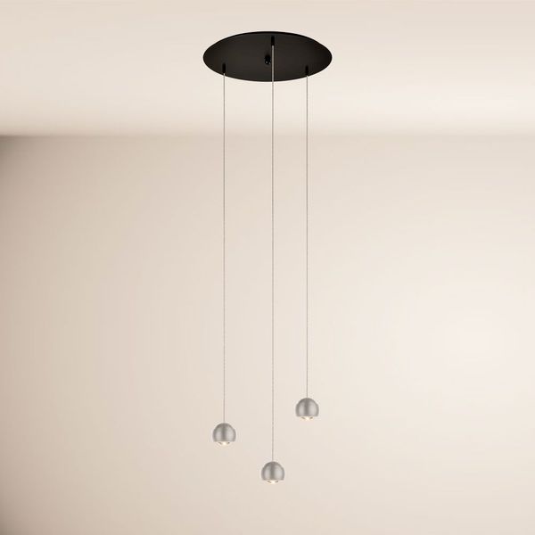 s.luce Beam LED Pendelleuchte 3- oder 5-flammig Modular Baldachin Aluminium