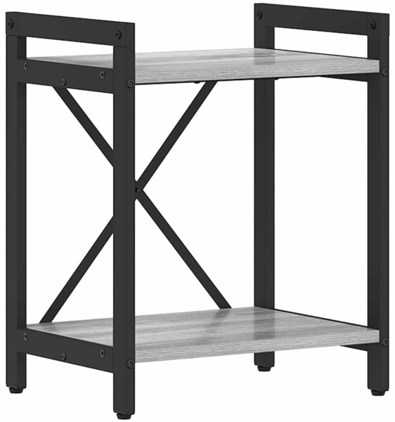 vidaXL Bücherregal Grau Sonoma 40 x 30 x 50 cm Holzwerkstoff 868374