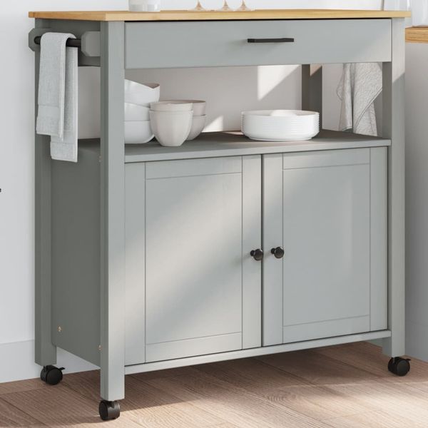 vidaXL Küchenwagen MONZA 84x40x88,5 cm Massivholz Kiefer 376107
