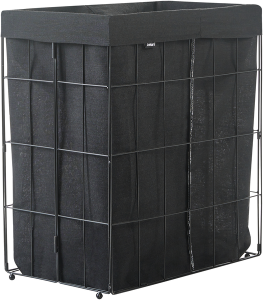 Wäschekorb CULPINA Metall Schwarz 100 L