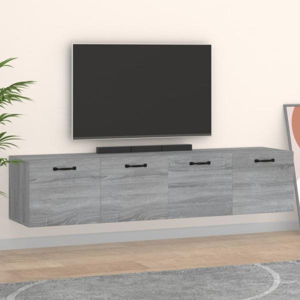 Wandschränke 2 Stk. Grau Sonoma 60 x 36,5 x 35 cm Holzwerkstoff