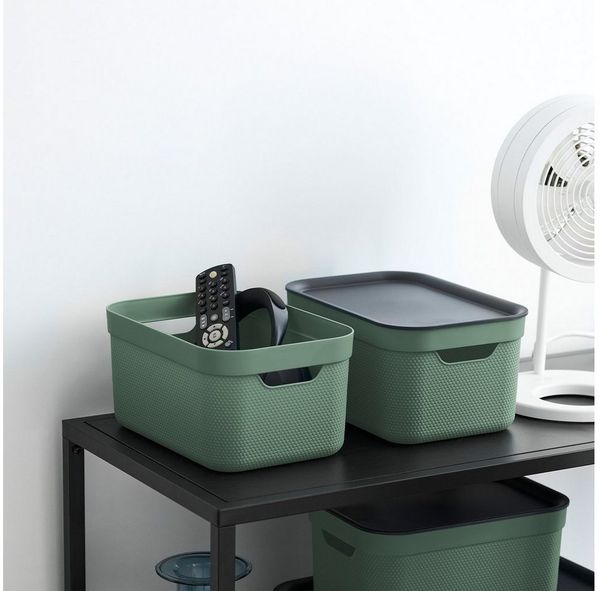 ROTHO Aufbewahrungsbox Jive Dekobox 3er-Set Aufbewahrungskorb 5l (Aufbewahrungsset, 3er-Set)