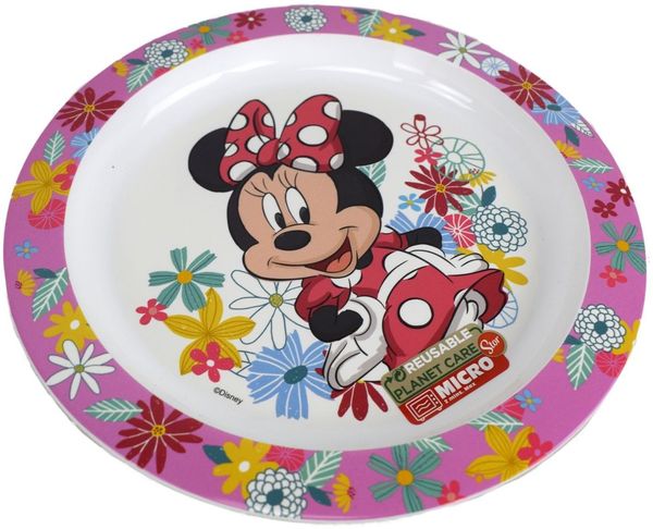Mikrowellengeschirr Teller Ø22 für Kinder verschiedene Motive Minnie Mouse