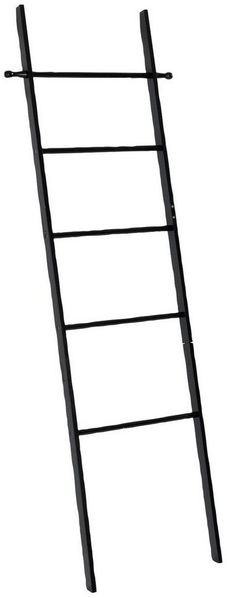 Leiter Badezimmer SURI BAMBOO, Farbe schwarz, Wenko