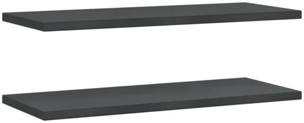 vidaXL Wandregale 2 Stk. 100x40x3 cm Schwarz Edelstahl 30287