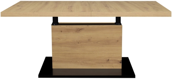 Couchtisch Höhenverstellbar Else 3 120x56x70 Holzwerkstoff Asteiche