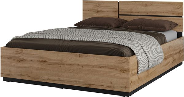 INOSIGN Bettgestell Cross, moderner Bettrahmen, Doppelbett in zwei Grössen, stabiles Bettgestell