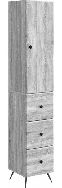vidaXL Schrankset 2 pcs Grau Sonoma 34,5 x 34,5 x 90 cm Holzwerkstoff 3416895