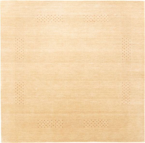Gabbeh Teppich - Loribaft Indus »Nova« 200 x 200 cm - beige - quadratisch