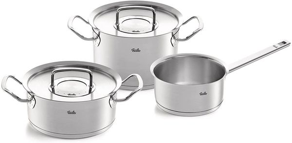 Fissler original-profi collection Topf-Set 3-tlg. mit Metalldeckel Edelstahl