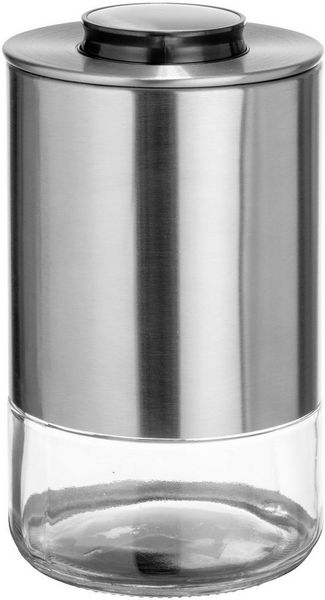 SCHÖNER WOHNEN-Kollektion Vorratsdose ENOLA, Edelstahl, Glas, Kunststoff, (1-tlg), Aufbewahrungsdose aus glas/metall, mit luftdichtem Edelstahldeckel