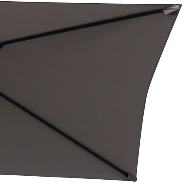 Gardissimo NEW SUNNY Sonnenschirm Ø 200cm Gartenschirm Kurbelschirm anthrazit Bild 7