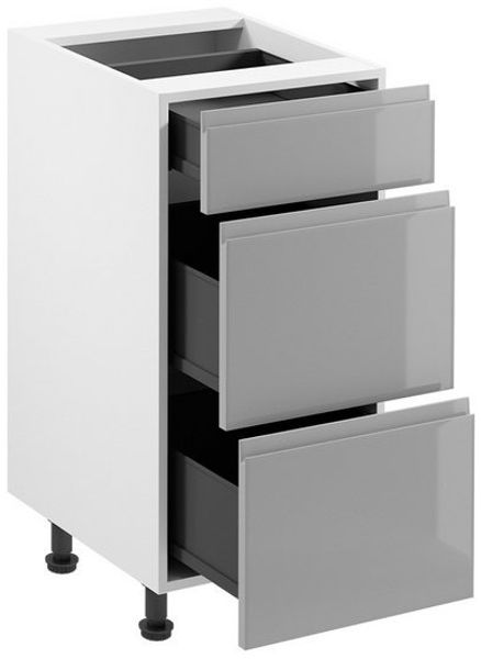 ROYAL24_MARKT Unterschrank - Platzsparende Lagerung für Bodennähe (Unterschrank, 1-St, Velmora D40S3) Hochwertig - Modernes Flair - Exklusiv.