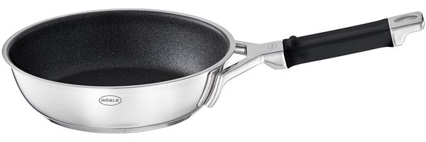 Rösle 'Silence Pro' Bratpfanne antihaftend, Edelstahl silber, Ø 20 cm