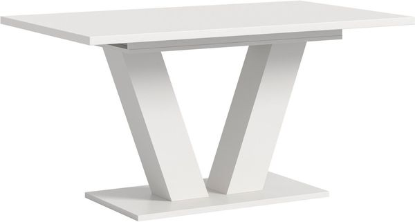 Home affaire Esstisch Motus, ausziehbar 150 -190 cm, inklusive 40 cm Einlegeplatte (Set, 1-St), V-Gestell mit Bodenplatte, Tisch, Küchentisch, Esszimmer, Küche