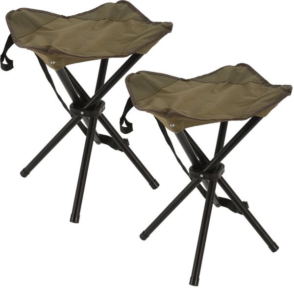 Koopman Campinghocker Klapphocker Anglerhocker Niedrig 40 cm Taube 2 er Set (2 St), Klapphocker, 2er Set, Angeln Garten, Tragetasche