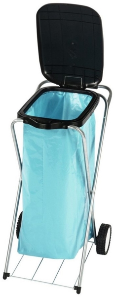 Abfallsammler H780xB350xT370mm 20-130l 1-fach,m.Rl.u.Gitterboden ""