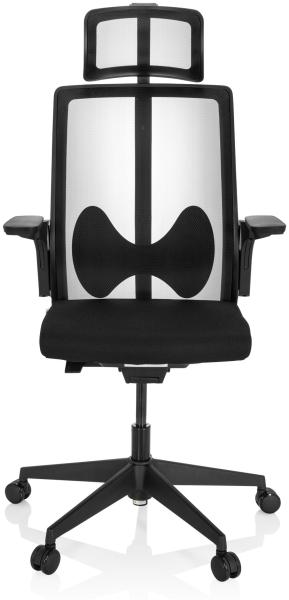 hjh OFFICE Profi Bürostuhl ARCEO B Stoff/Netzstoff Schwarz