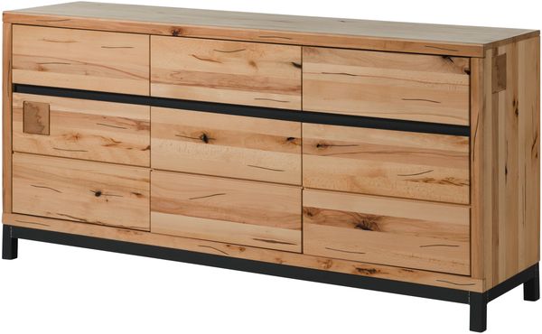 Sideboard Kernbuche 175x45x85 natur geölt VILLANDERS #108
