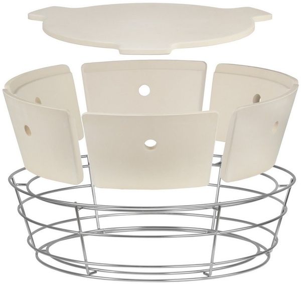 BBQ-Toro Grillerweiterung Universal flexibles Kochsystem, Räucherbox Kit für Ø 57cm Kugelgrill, Vielseitige Anwendungsmöglichkeiten