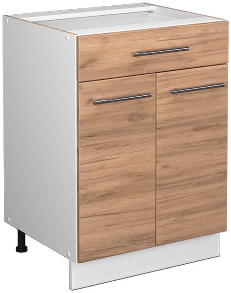 Küchenunterschrank Fame-Line Goldkraft Eiche 60 cm mit Schublade, ohne Arbeitsplatte Vicco