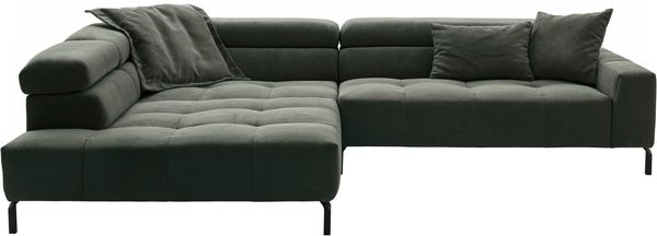 Home affaire Ecksofa Claya, L-Form, incl. Kopfteilverstellung, Breite 311 cm, mit elektrischem Sitzvorzug im Hauptelement