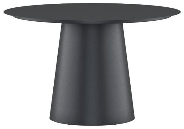 ebuy24 Gartentisch Lanzo Gartentisch Ø120cm schwarz.