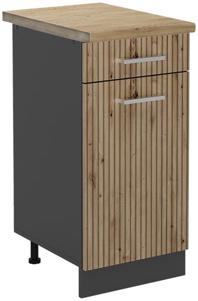 Küchenunterschrank R-Line Artisan-Eiche 40 cm , AP Eiche Vicco
