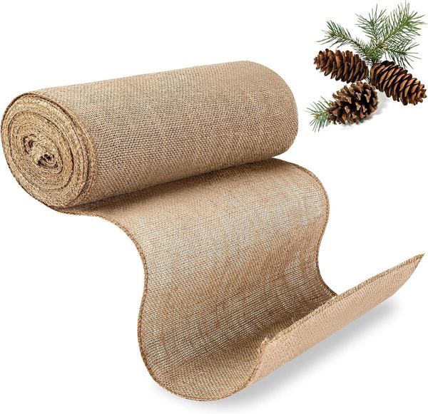 Montegoni Tischläufer 30x1000 cm Jutegewebe Tischläufer– Rustikale Tischdekoration (Packung), Hochwertiges Material, Einfache Anpassung