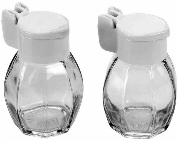 Metaltex 252911080 Salz und Pfefferstreuer Set mit Schnappdeckel 7 cm