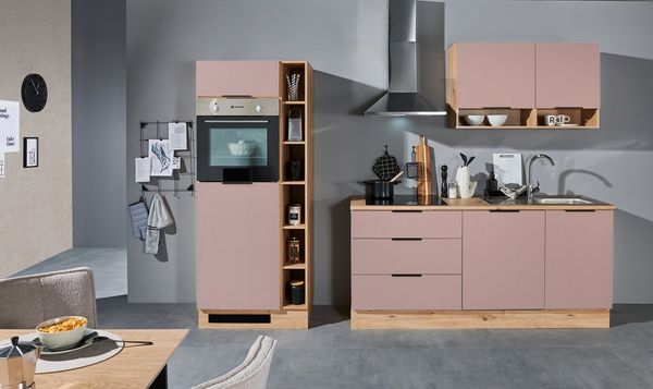 BASIC by Balculina Küchenzeile Oskar B/H/T 270x211x60 cm, Breite 270cm, wahlweise mit E-Geräte, L/R montierbar
