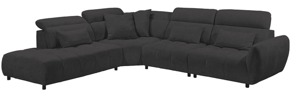 Sofa Franklin von ED Exciting Design – Modernes Sofa mit Mikrofaserbezug, Nosagfederung und 5-fach verstellbaren Kopflehnen