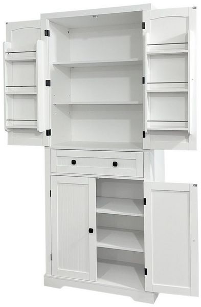 HTI-Living Hochschrank Buffetschrank Thekla Landhausstil Weiß (Stück, 1-St, 1 Küchenschrank) Bild 4