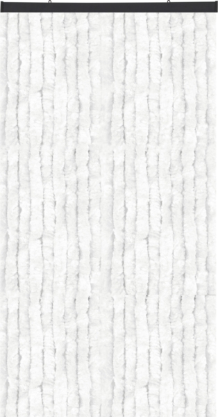Flauschvorhang in Sondergröße - Türvorhang Breite: 140cm - Länge: 250cm, Weiß