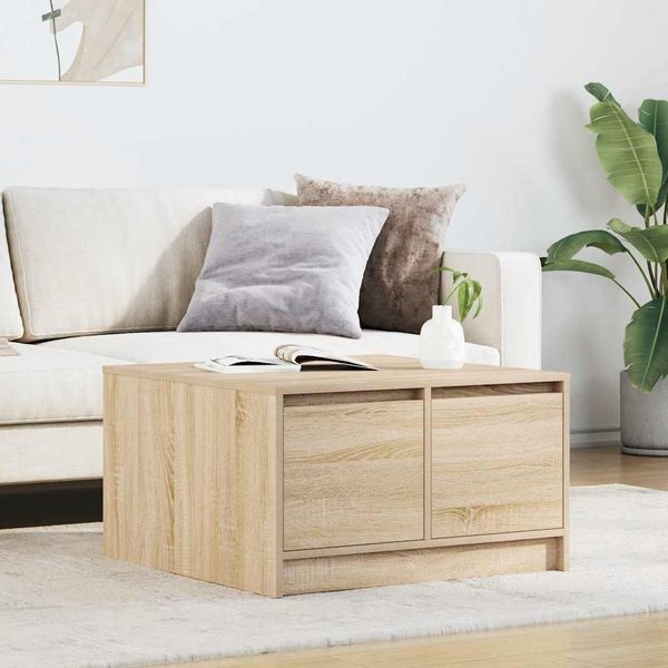 vidaXL Couchtisch mit Schubladen Sonoma-Eiche 70,5x70x40 cm 3328410
