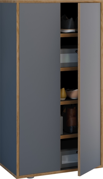 VCM Schuhschrank Salia 921024 Anthrazit B. 60 x H. 110 x T. 33 cm Bild 1