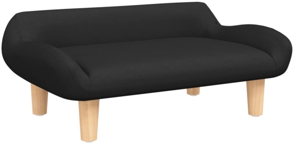 vidaXL Kindersofa 70 x 40 x 24 cm Stoff, Schwarz