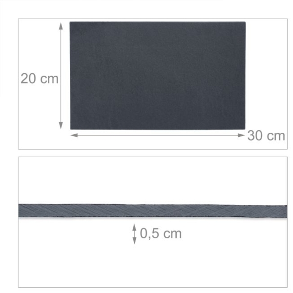 Rechteckige Schieferplatte im 6er Set Bild 4