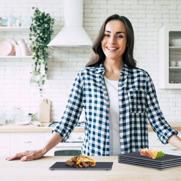 Rechteckige Schieferplatte im 6er Set Bild 3