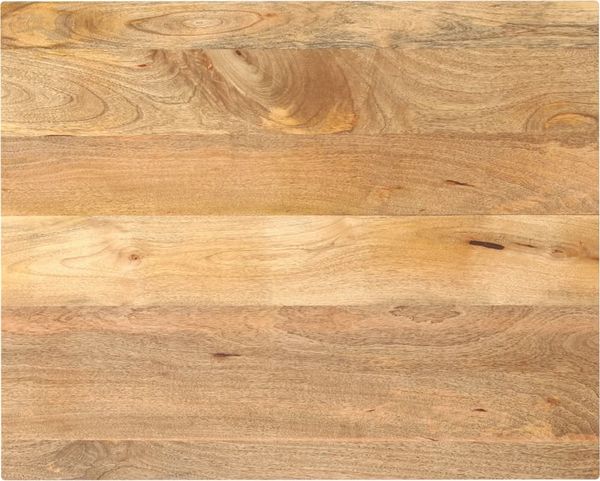 vidaXL Tischplatte 100x80x3,8 cm Rechteckig Massivholz Mango 371547