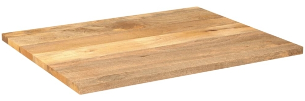 vidaXL Tischplatte 100x80x3,8 cm Rechteckig Massivholz Mango 371547
