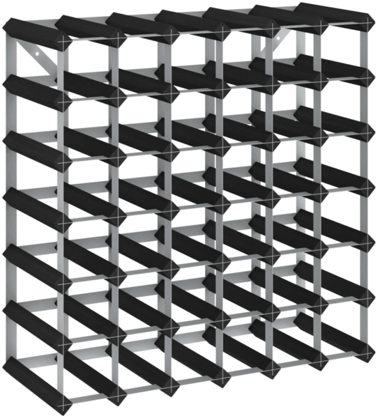 vidaXL Weinregal für 42 Flaschen Schwarz Massivholz Kiefer 325915