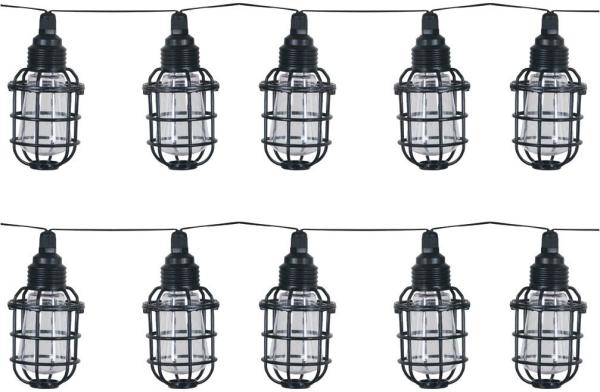 Luxform Lichterkette Solar-Lichterkette Corsica Partybeleuchtung 10xLED, Aus Kunststoff gefertigt