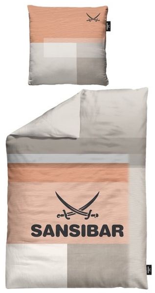 Sansibar Sylt Bettwäsche Sansibar Bettwäsche-Set Sunrise, 100% Premium Baumwolle, Baumwolle, seidig weich, atmungsaktiv, komfortables Schlafklima